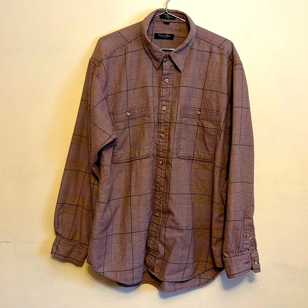 Christian Dior button down mens Large